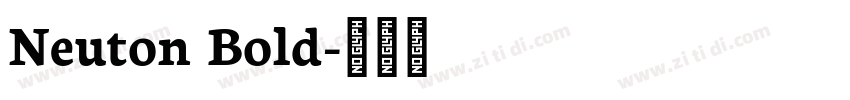 Neuton Bold字体转换